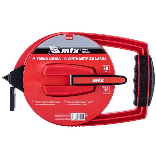 Trena longa com fita metálica 50 metros x 12,5 mm - 3122655 Trena longa com fita metálica 50 metros x 12,5 mm - 3122655