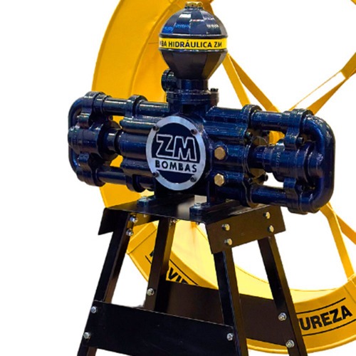 Bomba d' água hidráulica com roda 1,0 x 0,15 m e cavalete - ZM 44 Flex Bomba d' água hidráulica com roda 1,0 x 0,15 m e cavalete - ZM 44 Flex