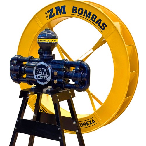Bomba d' água hidráulica com roda 1,0 x 0,15 m e cavalete - ZM 44 Flex Bomba d' água hidráulica com roda 1,0 x 0,15 m e cavalete - ZM 44 Flex