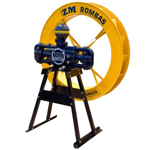 Bomba d' água hidráulica com roda 1,0 x 0,15 m e cavalete - ZM 44 Flex Bomba d' água hidráulica com roda 1,0 x 0,15 m e cavalete - ZM 44 Flex