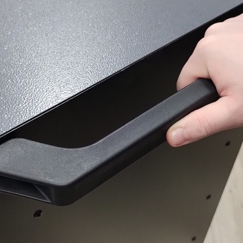 Carrinho para ferramentas aberto com 3 prateleiras e 1 gaveta - Dark