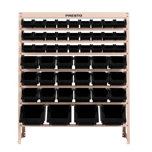 Estante met�lica com 108 gavetas n� 3 preta