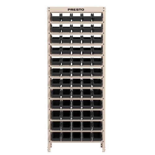 Estante met�lica com 60 gavetas n� 3 preta -  93005