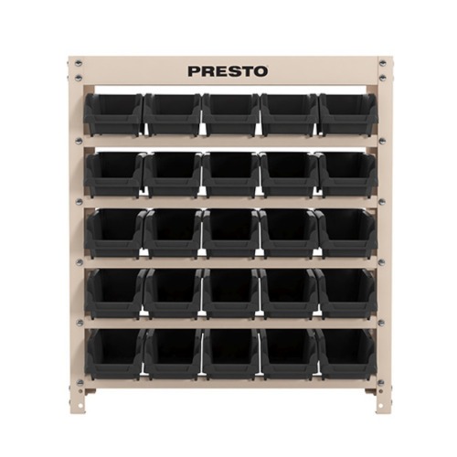 Estante metálica com 25 gavetas n° 3 preta Estante metálica com 25 gavetas n° 3 preta