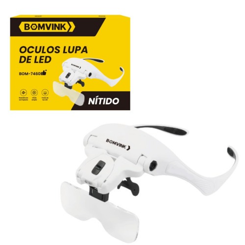 �culos Com Lupa de Cabe�a e Luz LED - BOM-7460 