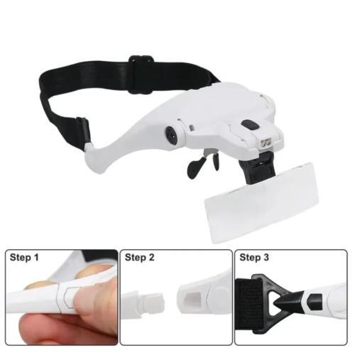 �culos Com Lupa de Cabe�a e Luz LED - BOM-7460 