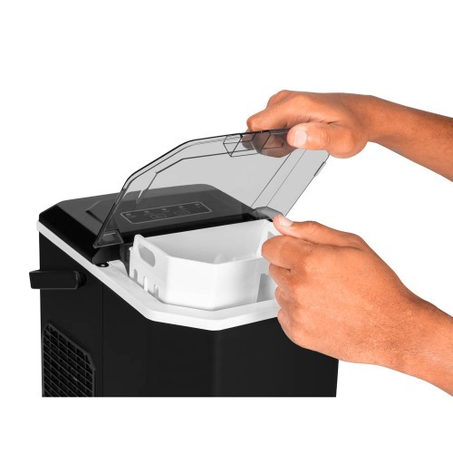 Maquina de gelo 12 Kg com sensor de cesta cheia preta - MG-01 110V Maquina de gelo 12 Kg com sensor de cesta cheia preta - MG-01 110V