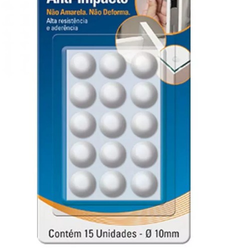 Protetor adesivo anti-impacto gota 10 mm com 15 unidades Protetor adesivo anti-impacto gota 10 mm com 15 unidades