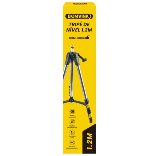 Trip� para n�vel a laser altura regul�vel 120 cm - BOM-6804