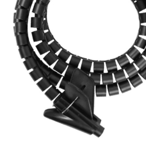 Organizador de Cabos 1,5 m 16 mm preto - BOM-5539