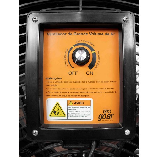 Ventilador m�vel 1 metro Brushless com rod�zios - Power Flow  220V