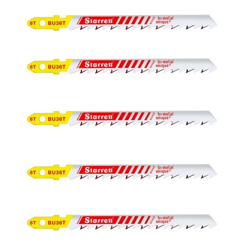 L�mina serra tico tico 75 mm 6 dentes bimetal para madeira 5 pe�as - BU36T