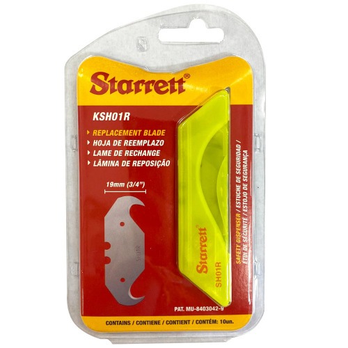 Cartela de lâmina para estilete 19 mm com 10 peças - KSH01R Cartela de lâmina para estilete 19 mm com 10 peças - KSH01R