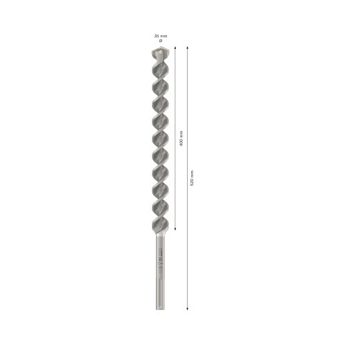 Broca de w�dea para concreto 35 x 400 x 520 mm SDS Max - MAX-4