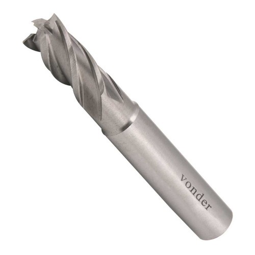 Fresa de topo em aço rápido com 4 cortes DIN 844A 16mm Fresa de topo em aço rápido com 4 cortes DIN 844A 16mm