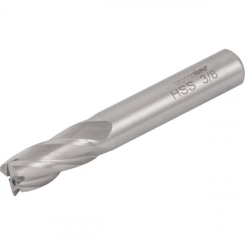 Fresa de topo em a�o r�pido com 4 cortes 5/16