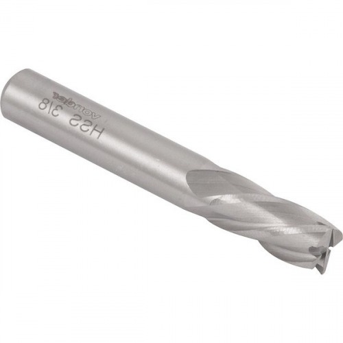 Fresa de topo em a�o r�pido com 4 cortes 5/16