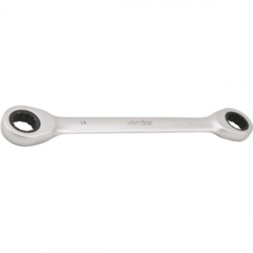 Chave estrela com catraca 10 x 11 mm a�o cromo van�dio