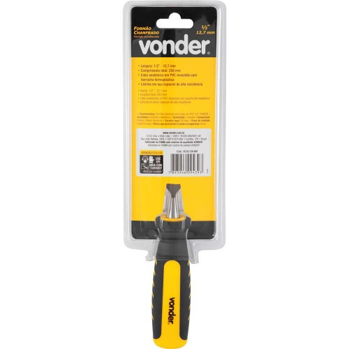 Formão chanfrado com cabo em PVC 1/2 Formão chanfrado com cabo em PVC 1/2
