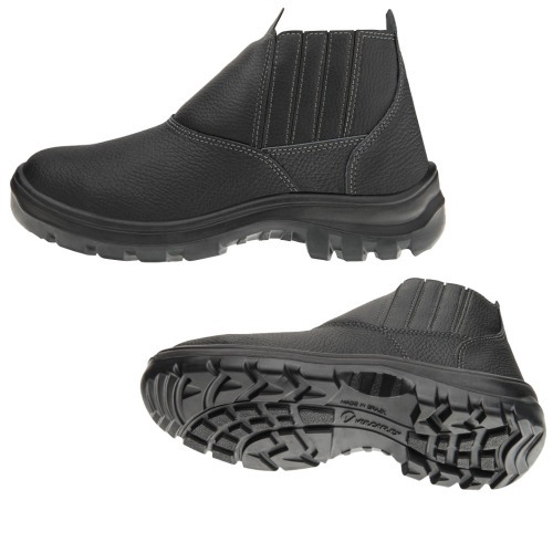 Botina bidensidade couro relax com el�stico - Vulcaflex