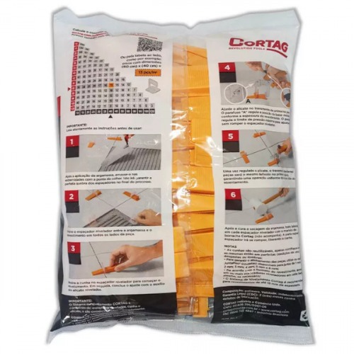 Cunha para nivelamento de revestimento e piso com 50 peças Cunha para nivelamento de revestimento e piso com 50 peças