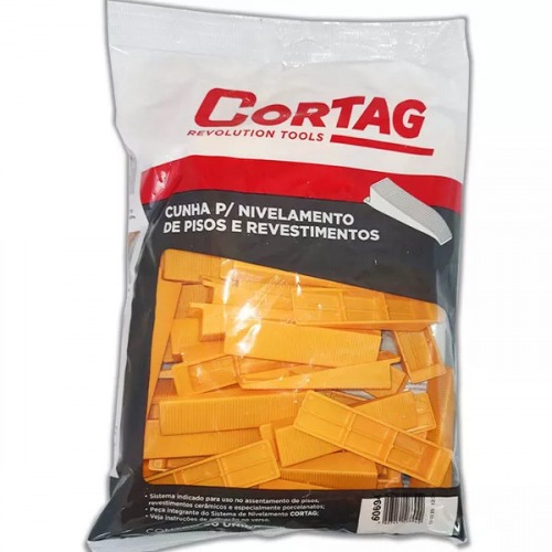 Cunha para nivelamento de revestimento e piso com 50 peças Cunha para nivelamento de revestimento e piso com 50 peças