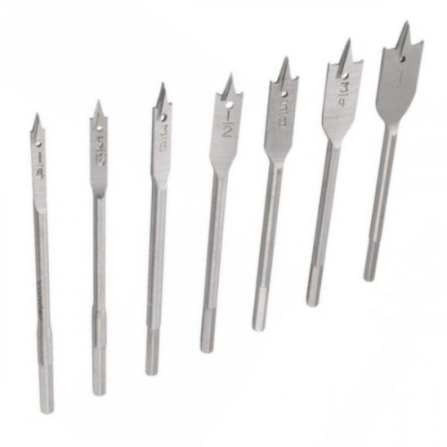 Jogo de brocas chatas de 1/4