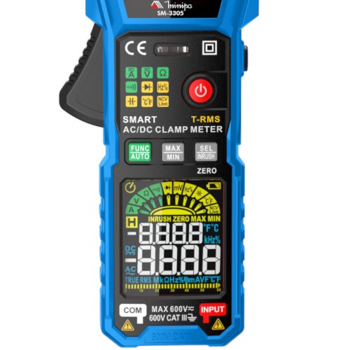 Alicate amper�metro digital True Rms CAT III 600V Smart - SM-3305