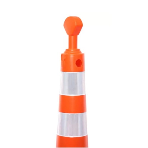Cone balizador refletivo tipo T 1,14 m 5 kg laranja - T-TOP