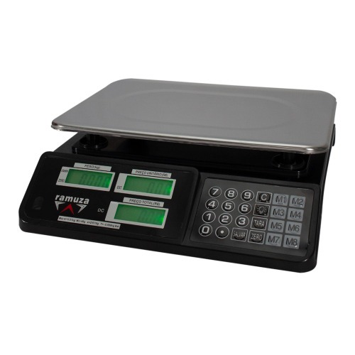 Balan�a digital computadora a bateria 31Kg x 5g display cristal l�quido - DCRC  110V/220V