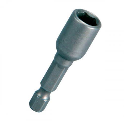 Soquete magn�tico sextavado 10 x 50 mm encaixe 1/4