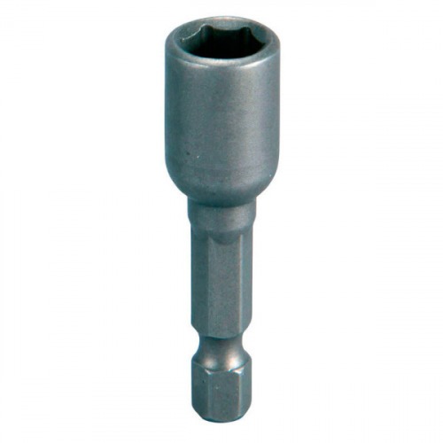 Soquete magn�tico sextavado 10 x 50 mm encaixe 1/4