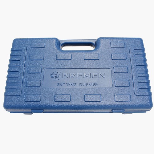 Jogo de soquete de impacto sextavado 17 a 38 mm encaixe 3/4