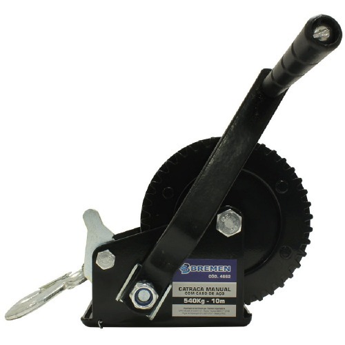 Guincho manual catracado 540 kg cabo de a�o 4,64 mm x 10 m