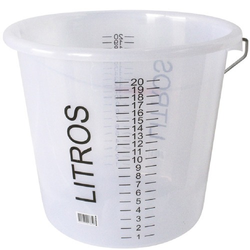 Balde pl�stico 20L graduado - 6681