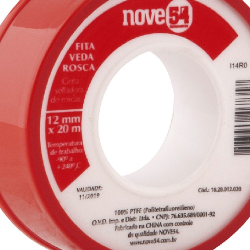 Fita veda rosca 12 mm x 20 metros