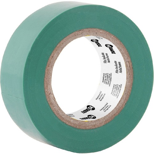 Fita isolante antichama 19 mm x 10 m verde Fita isolante antichama 19 mm x 10 m verde