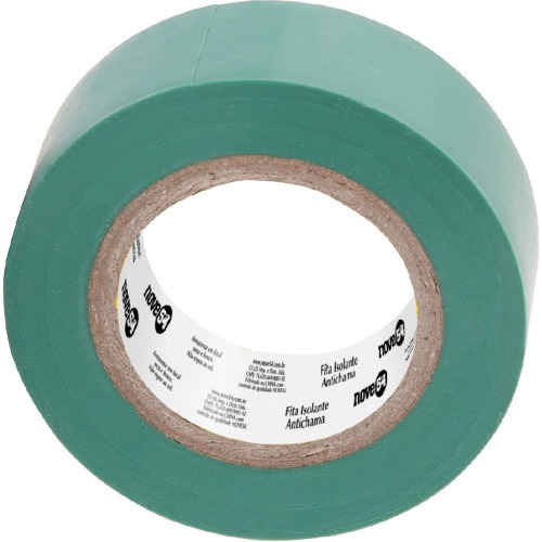 Fita isolante antichama 19 mm x 10 m verde Fita isolante antichama 19 mm x 10 m verde