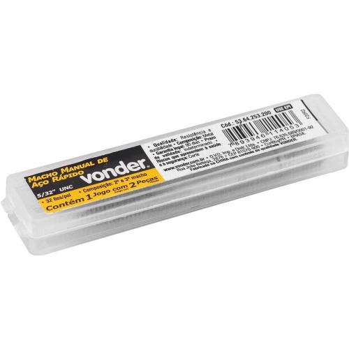 Jogo de macho manual a�o r�pido 5/32