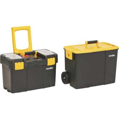 Caixa pl�stica para ferramentas com rodas 46 x 26 x 62,5 cm - CRV0300