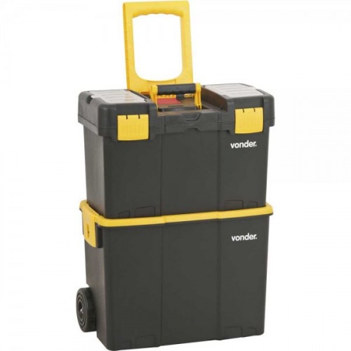 Caixa pl�stica para ferramentas com rodas 46 x 26 x 62,5 cm - CRV0300