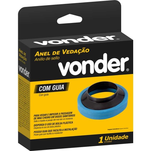 Anel de veda��o com guia para vaso sanit�rio
