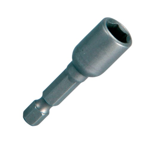 Soquete magn�tico sextavado 7 x 50 mm encaixe de 1/4