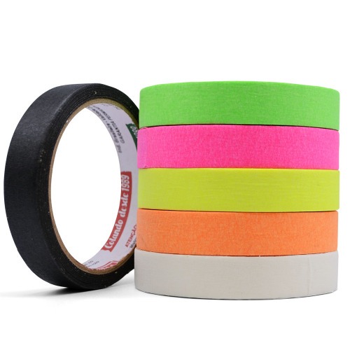 Fita crepe adesiva Neon 18 mm x 30 metros com 6 pe�as  - 10401705