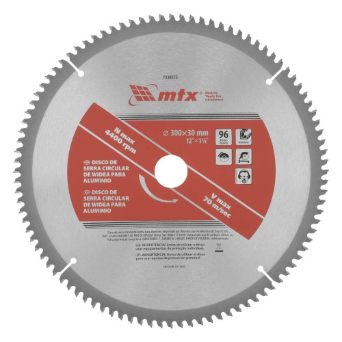 Disco de serra para alum�nio 300 x 30 mm 96 dentes - 7338355