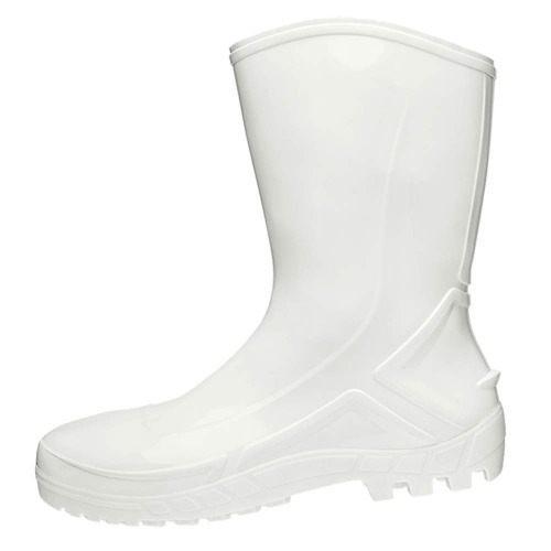 Bota de PVC impermeável cano médio sem forro branca - Vulcaflex Bota de PVC impermeável cano médio sem forro branca - Vulcaflex