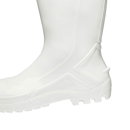 Bota de PVC imperme�vel cano m�dio sem forro branca - Vulcaflex