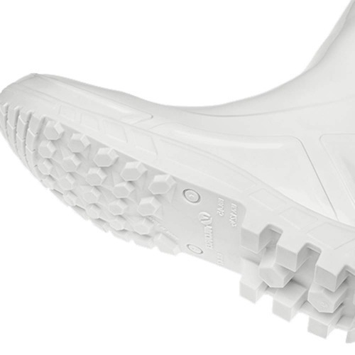 Bota de PVC imperme�vel cano m�dio sem forro branca - Vulcaflex