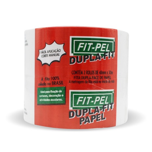 Fita adesiva dupla face 48 mm x 30 metros com 2 peças - 10703806 Fita adesiva dupla face 48 mm x 30 metros com 2 peças - 10703806