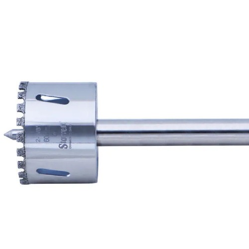 Serra copo diamantada 60 mm com haste de 6